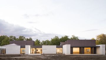 Façade du nouveau crématorium de Grand Nancy