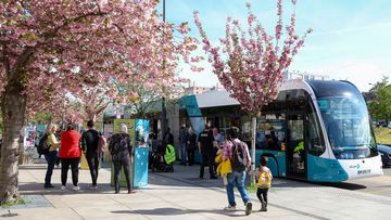 Présentation du trolleybus à Vandœuvre-lès-Nancy les 12 et 13 avril derniers