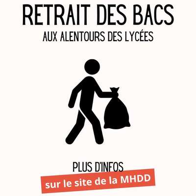 Retrait temporaire des bacs roulants