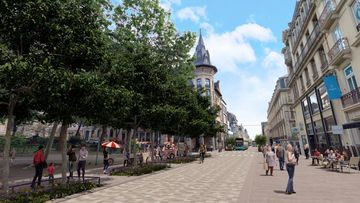 Ambiance projetée de la rue Saint-Jean à Nancy